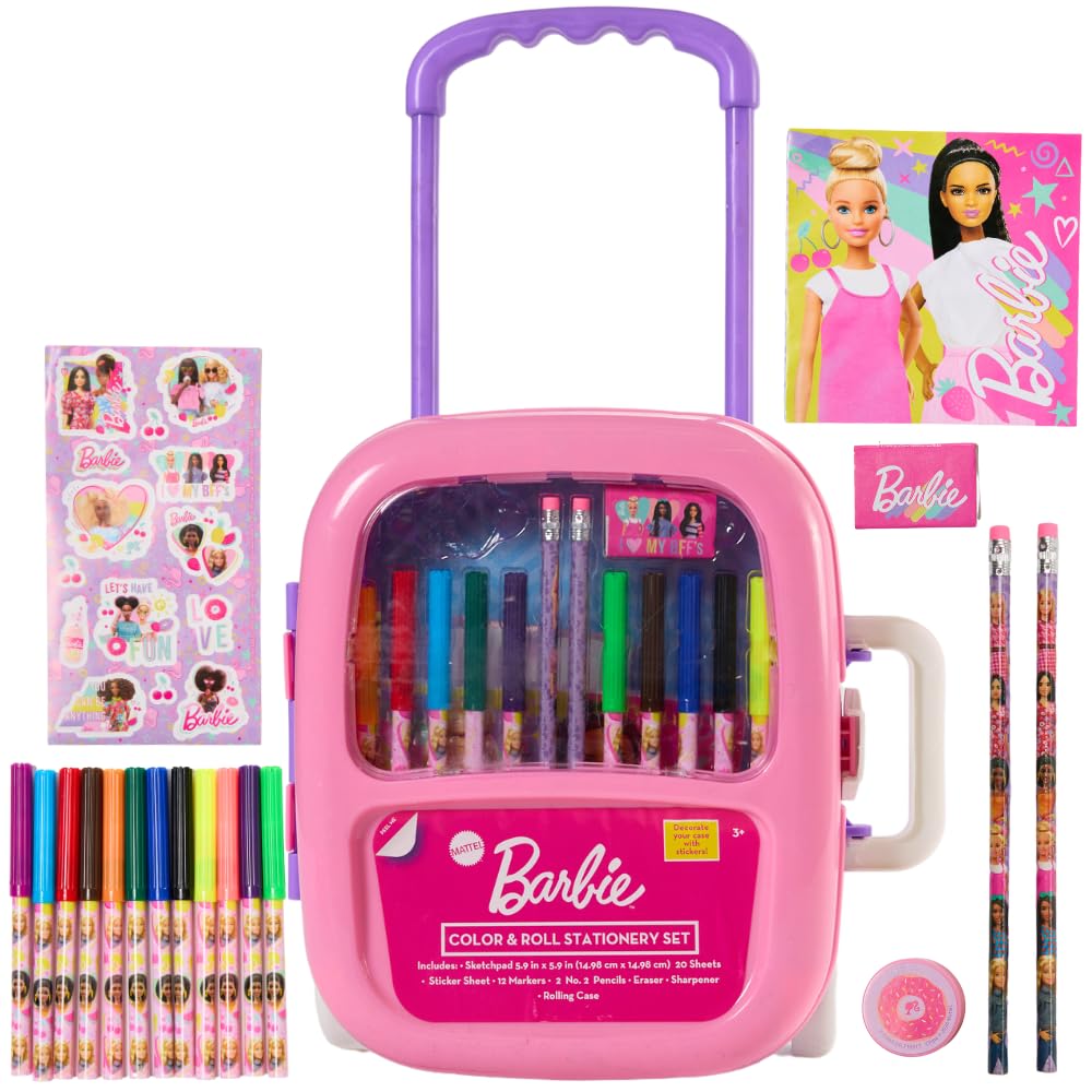 Innovative Designs Barbie Color and Roll Activity Set with